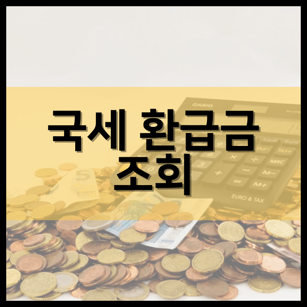 국세 환급금 조회