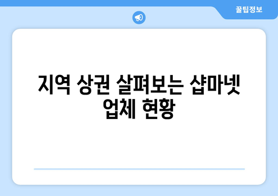 지역 상권 살펴보는 샵마넷 업체 현황