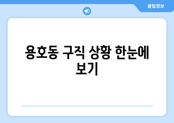 용호동 구직 상황 한눈에 보기