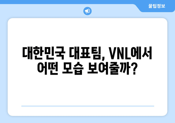2024 VNL 배구 네이션스리그 중계| 실시간 하이라이트 & 무료 시청 정보 | 대한민국 경기 일정, 개최지, 전망