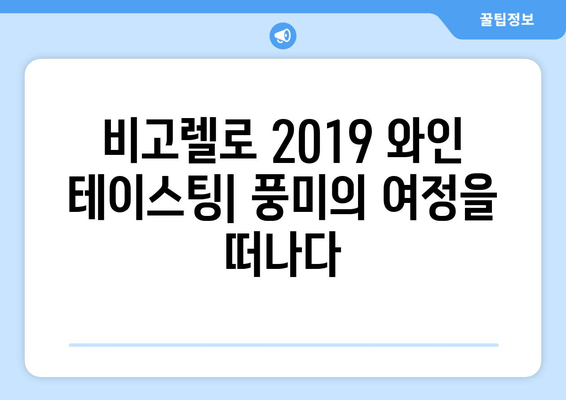 비고렐로 2019 | 산 펠리체의 맛있는 산출물 - 와인의 풍미를 탐험하다 | 이탈리아 와인, 와인 테이스팅, 비고렐로