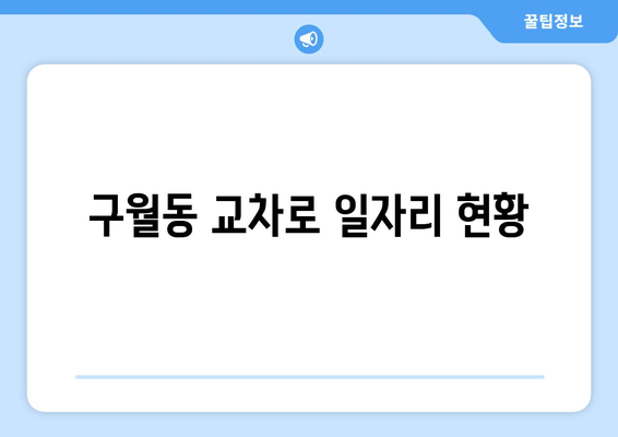구월동 교차로 일자리 현황