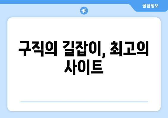 구직의 길잡이, 최고의 사이트