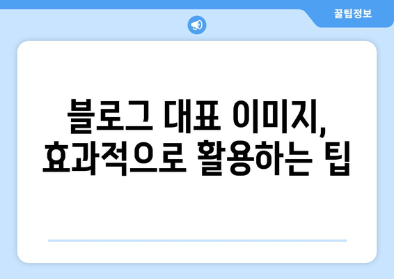 블로그 대표 이미지 설정 완벽 가이드 | 초보자도 쉽게 따라 하는 5단계