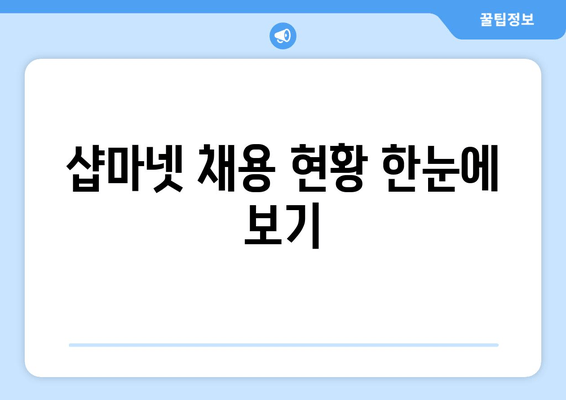 샵마넷 채용 현황 한눈에 보기