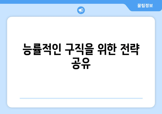 능률적인 구직을 위한 전략 공유