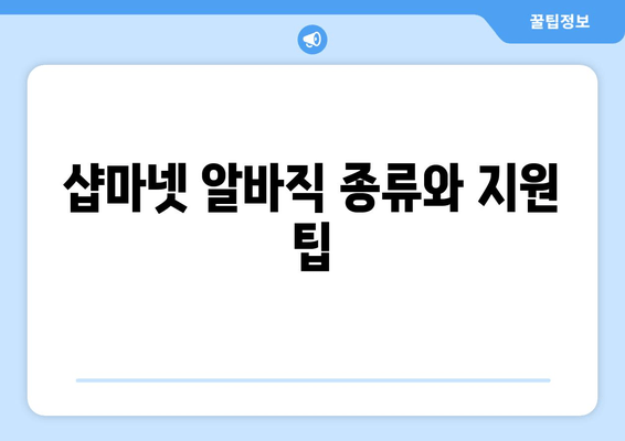 샵마넷 알바직 종류와 지원 팁