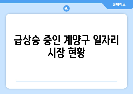 급상승 중인 계양구 일자리 시장 현황