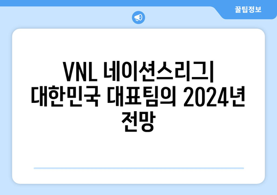 2024 VNL 배구 네이션스리그 중계| 실시간 하이라이트 & 무료 시청 정보 | 대한민국 경기 일정, 개최지, 전망