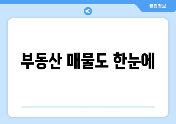 부동산 매물도 한눈에