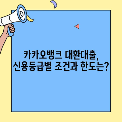 카카오뱅크 대환 대출| 신용 점수, 조건, 이자 한도 비교 분석 | 대환대출, 금리 비교, 신용등급