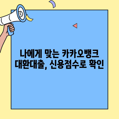 카카오뱅크 대환 대출| 신용 점수, 조건, 이자 한도 비교 분석 | 대환대출, 금리 비교, 신용등급
