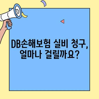 DB손해보험 실비청구, 고객센터 통해 얼마나 걸릴까요? | 실비보험, 청구 기간, 소요 시간, 처리 절차