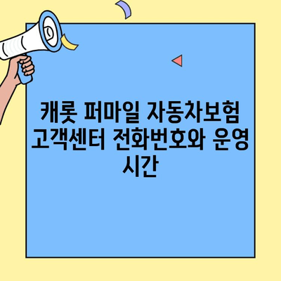 캐롯 퍼마일 자동차보험 고객센터 연락처 & 문의 방법 | 전화번호, 운영시간, FAQ