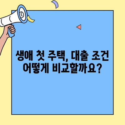 생애최초 주택 구매, 대출 조건 비교 분석| 금리, 한도, 소득 맞춤 가이드 | 주택담보대출, 주택구매, 부동산