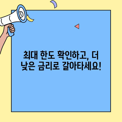 카카오 대환대출 한도, 이제 새롭게 정의하세요! | 최대 한도 확인 및 나에게 맞는 대환대출 찾기