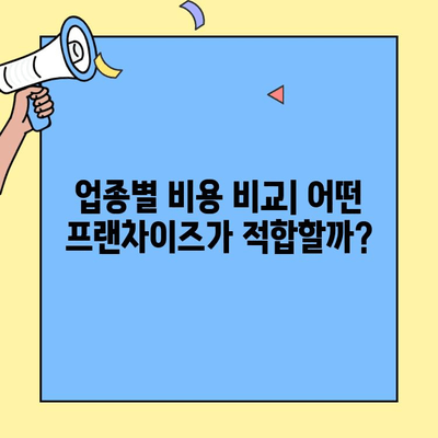 프랜차이즈 창업, 업종별 비용 비교 분석 | 성공적인 창업을 위한 필수 가이드