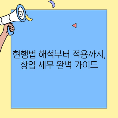 창업 세무 현행법 완벽 해설| 해석부터 적용까지 | 사업 성공 필수 지침