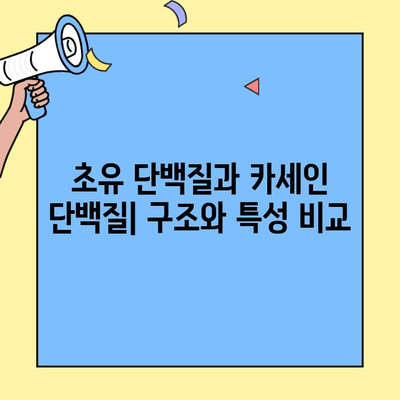 초유 단백질 vs 카세인 단백질| 구조와 특성 비교 분석 | 영양, 성장, 면역, 건강, 단백질