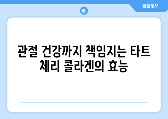 타트 체리 콜라겐| 수면 개선 효과 & 콜라겐 효능 총정리 | 숙면, 피부, 관절 건강