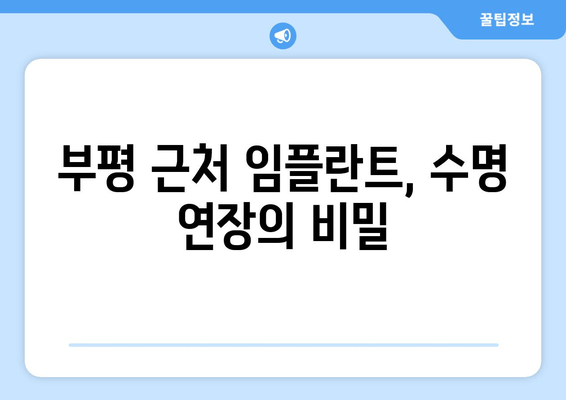 부평 근처 임플란트 수술 후 관리, 수명 단축 막는 핵심 가이드 | 임플란트 관리, 수명 연장, 부평 치과