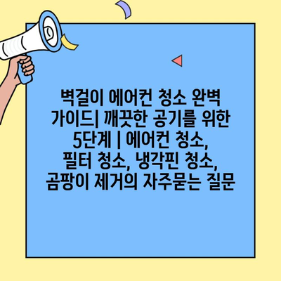 벽걸이 에어컨 청소 완벽 가이드| 깨끗한 공기를 위한 5단계 | 에어컨 청소, 필터 청소, 냉각핀 청소, 곰팡이 제거