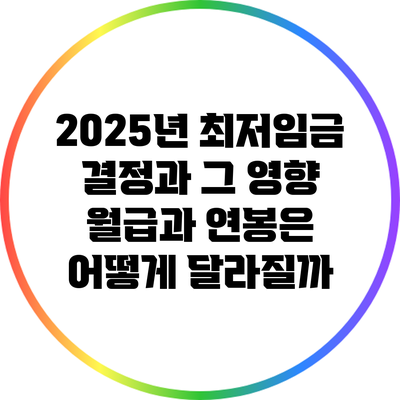 2025년 최저임금 결정과 그 영향: 월급과 연봉은 어떻게 달라질까?