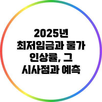 2025년 최저임금과 물가 인상률, 그 시사점과 예측